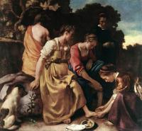 Vermeer, Jan - Diana and her Companions